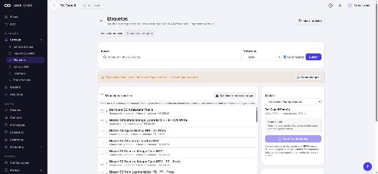 As etiquetas do Loop Store